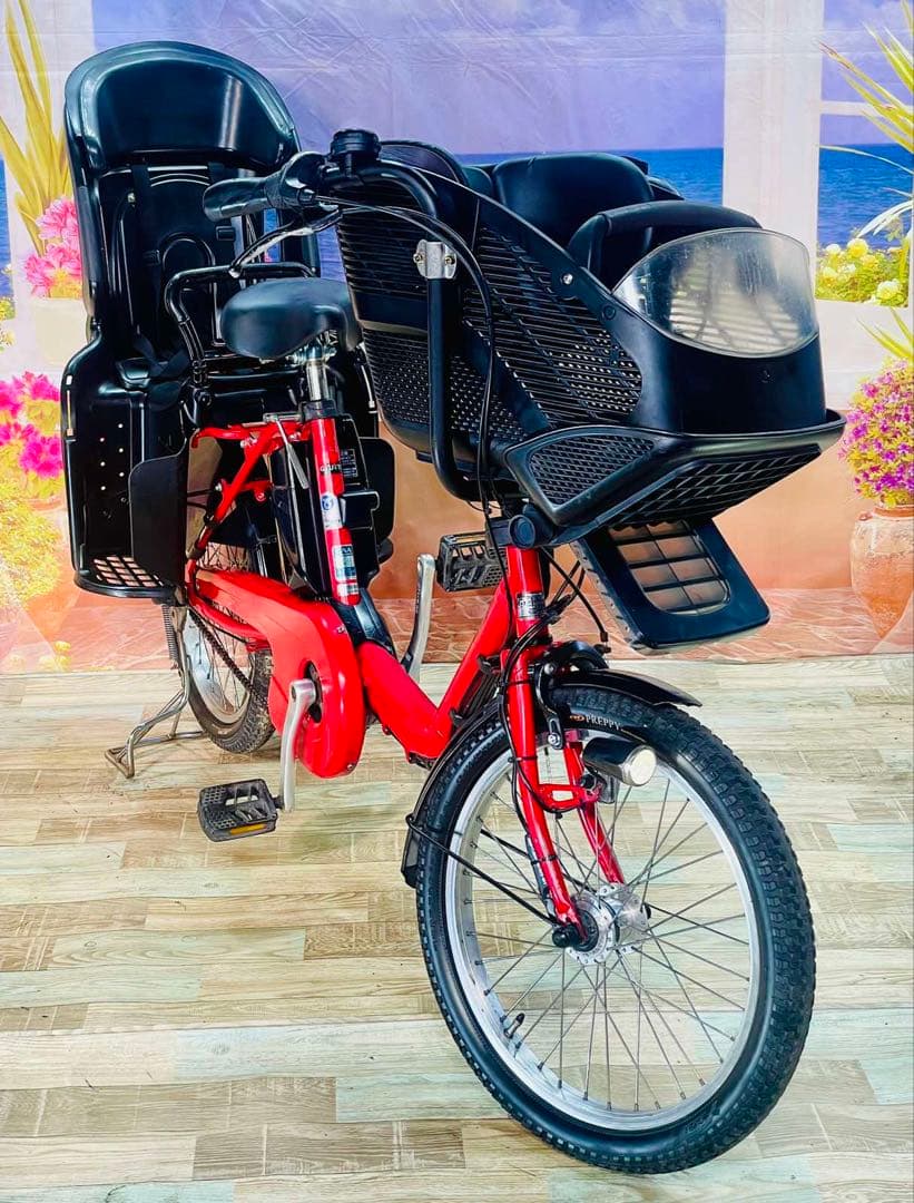 パナソニックギュット⭐️13AH！子供乗せ電動アシスト自転車Y3264