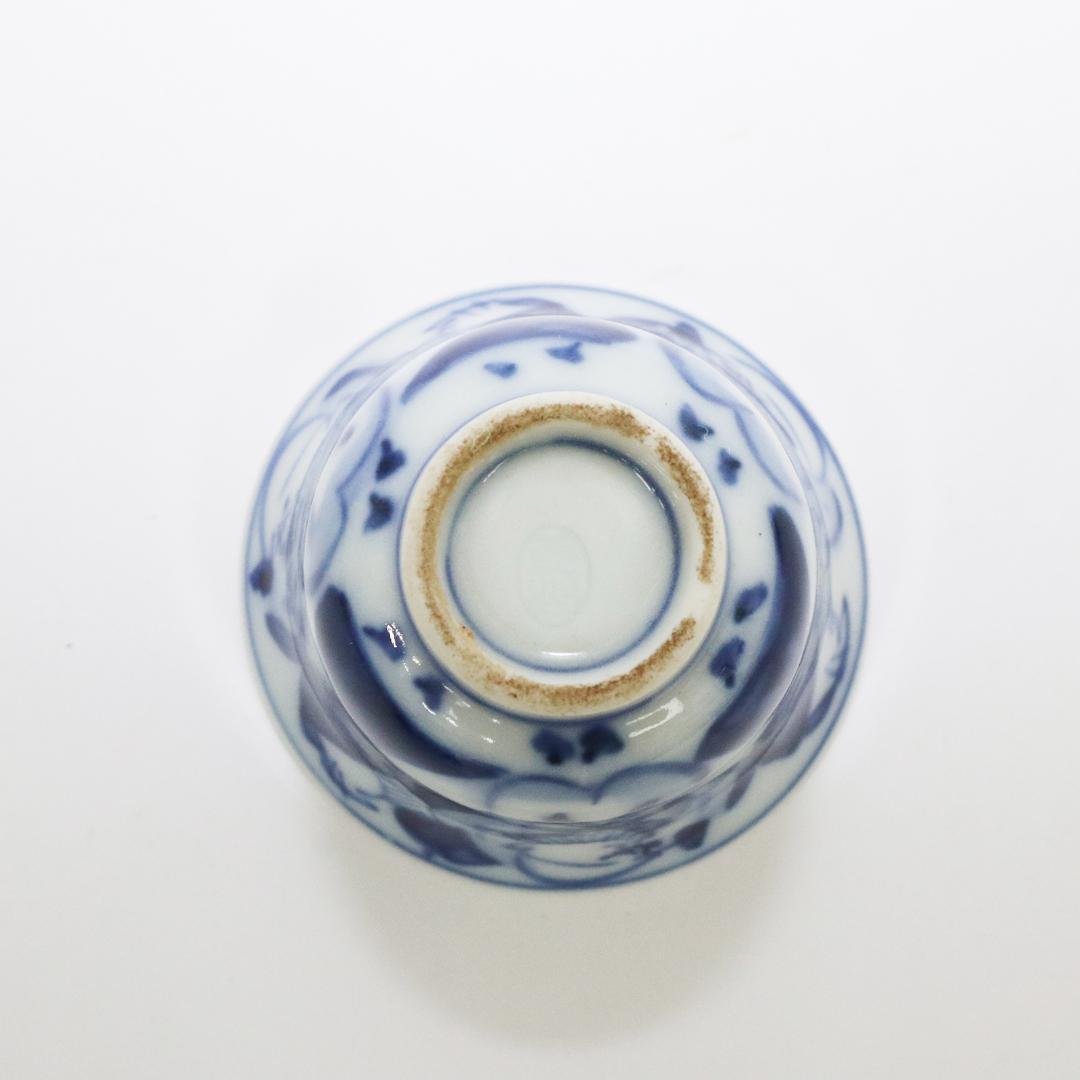 大日本永楽造 急須 湯呑み5客 セット 金彩 染付