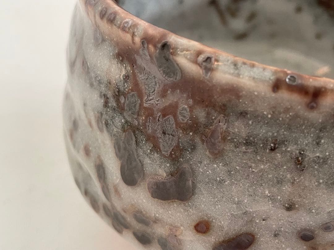 陶芸家　堀一郎　鼠志野　茶盌　茶碗　抹茶碗　茶道具　志野　美濃　瀬戸　共箱