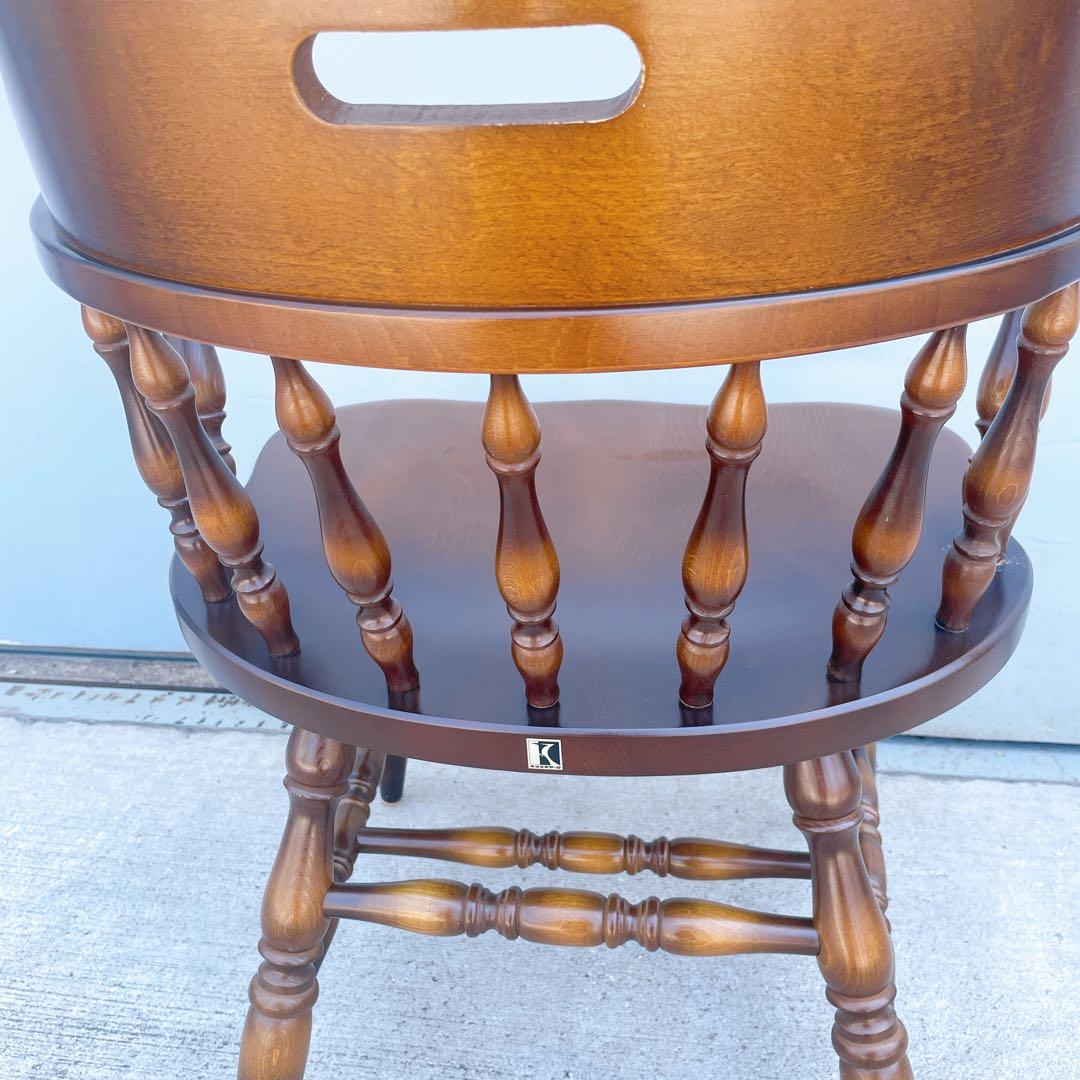 【送料込】飛騨産業 キツツキ アンティーク ウィンザーチェア アームチェア③