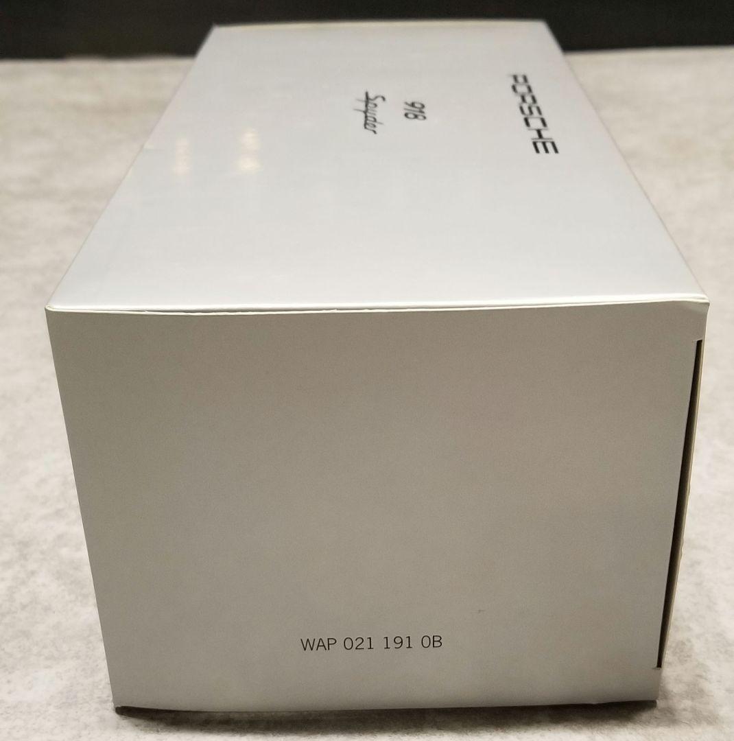 【新品未使用】MINICHAMPS 1/18　ポルシェ 918 スパイダー