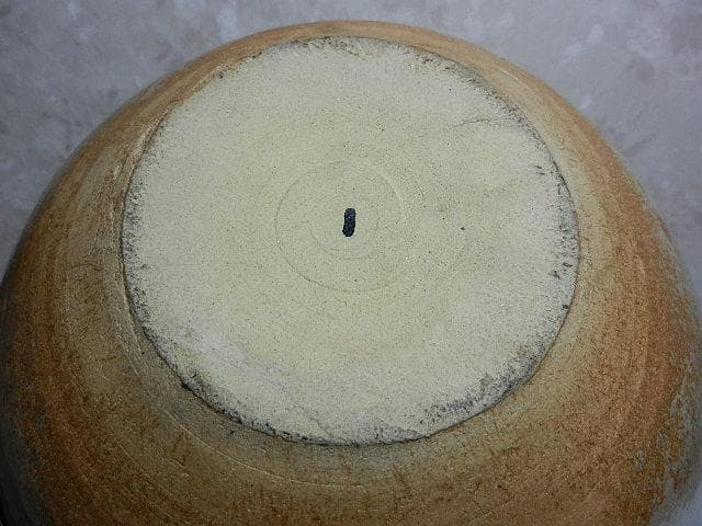 京焼　伝統工芸士「河島浩三」作　大型花瓶（高２７．５㌢、胴３０㌢、重５．８㌕）