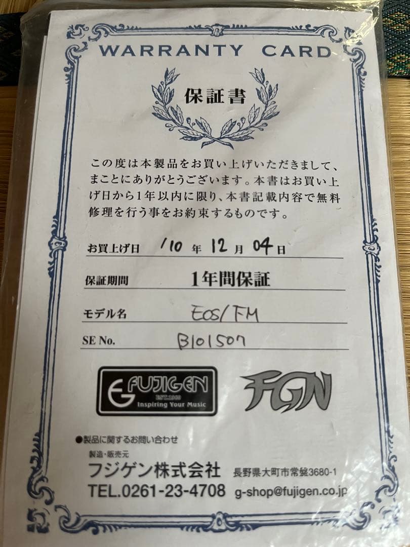 Fujigen expert os 2010年製