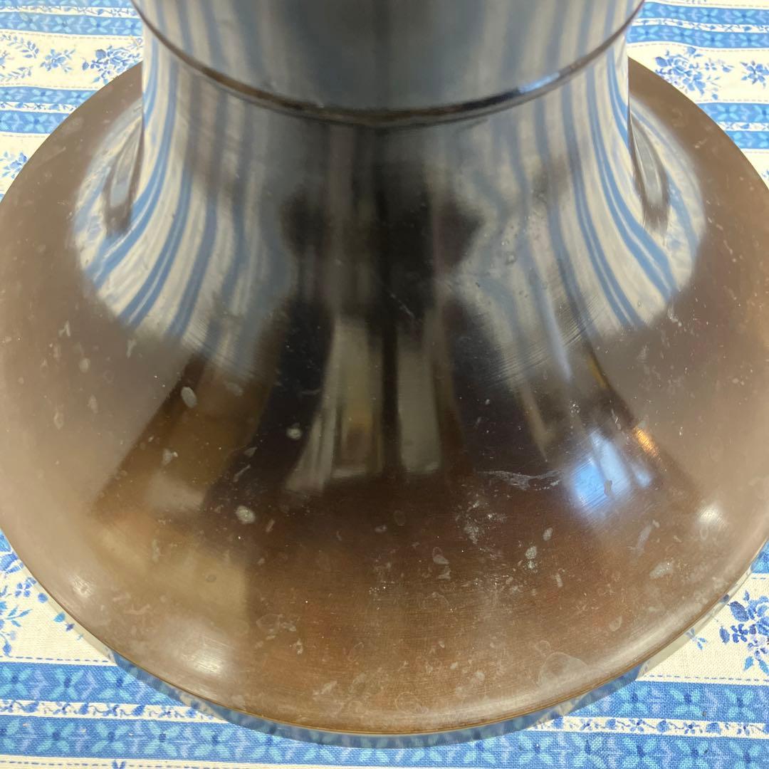 華道道具　花器　銅製　唐銅ラッパ型　花器　ダンボール箱　S385KD2