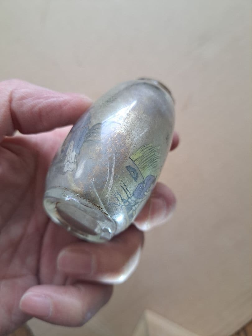 清朝末期　周楽元作鼻煙壺　日中歴史資料