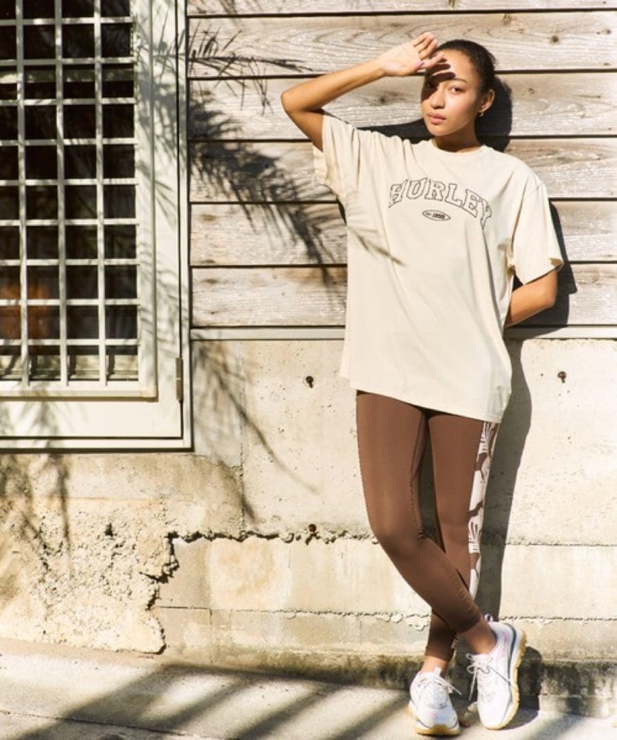 ハーレー 新品紙タグ付き⭐️2点セット❗️パネルレギンス＆アシンメトリーブラ水陸両用