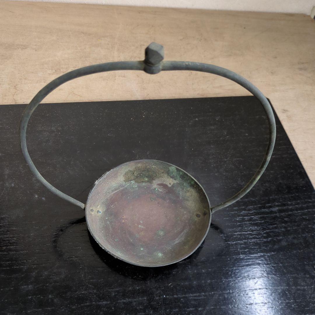 骨董 灯明器 燭台 古銅 オブジェ 花置き 飾り台 アンティーク