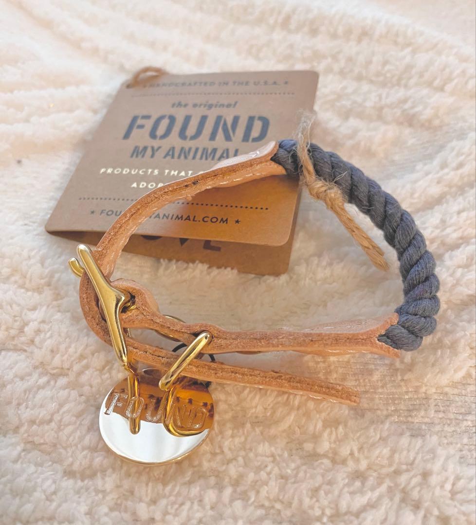 FOUND MY ANIMAL ロープカラー XS 首輪　小型犬　超小型犬　猫