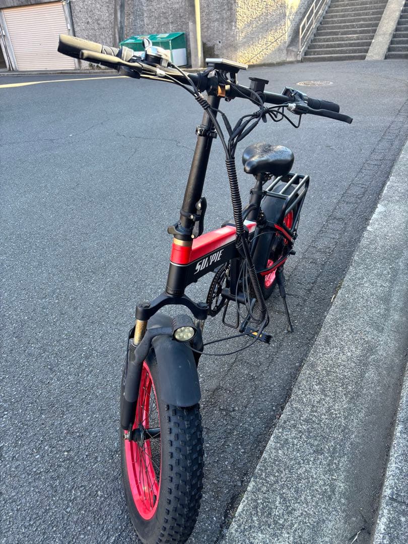 【送料無料】SUNPIE 電動アシスト自転車 太タイヤ 48V