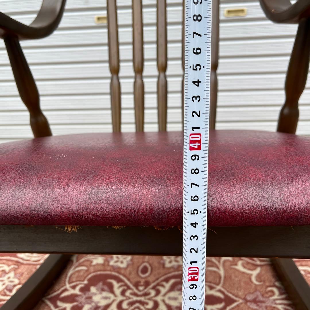 古家具ビンテージ品◾️鳥取家具 木製フレーム ロッキングチェア ミッドセンチュリー