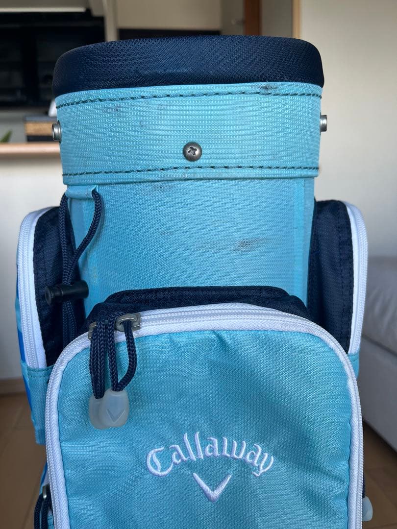 良品キャロウェイ　カートキャディバッグ　　レディース軽量コンパクト8.5型 水色