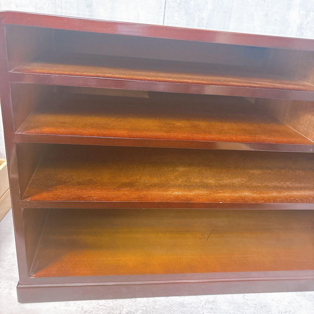 【極美品】露木清次作 箱根寄木細工　麻の葉模様 小箪笥　民芸家具