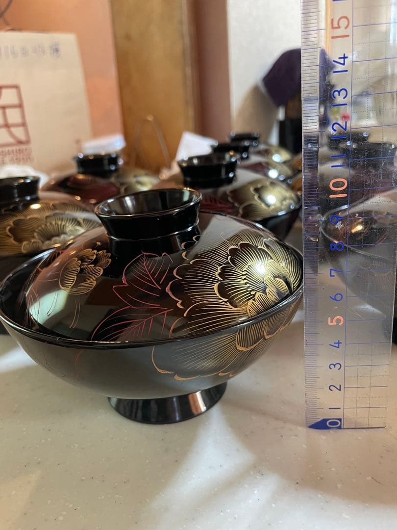 輪島塗吸い物椀10脚セット　送料無料 ビンテージ食器