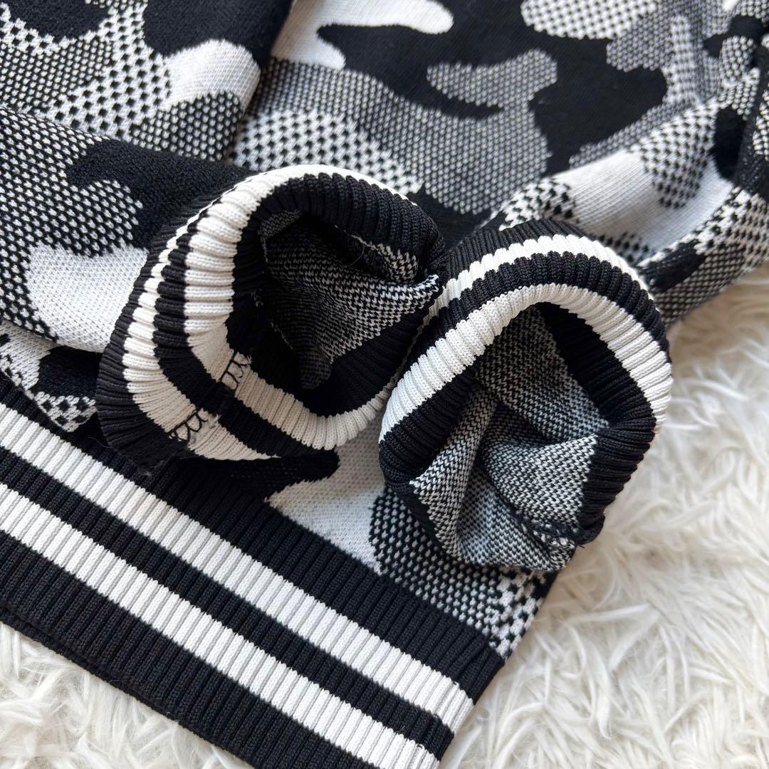 XL 未使用級✨PEARLYGATES カシミヤ100% ニット 迷彩 カモフラ