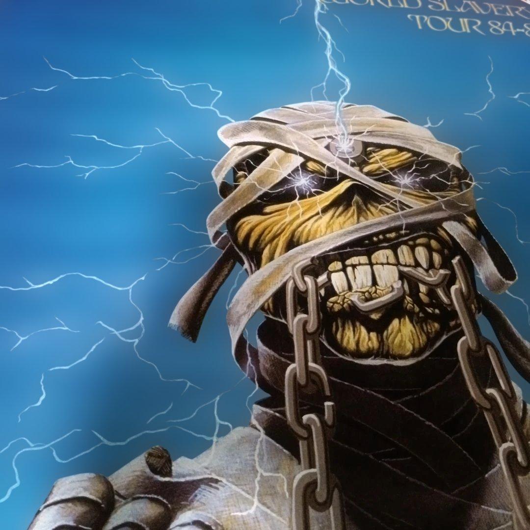 IRON MAIDEN ポスター 1985 WORLD SLAVERY TOUR