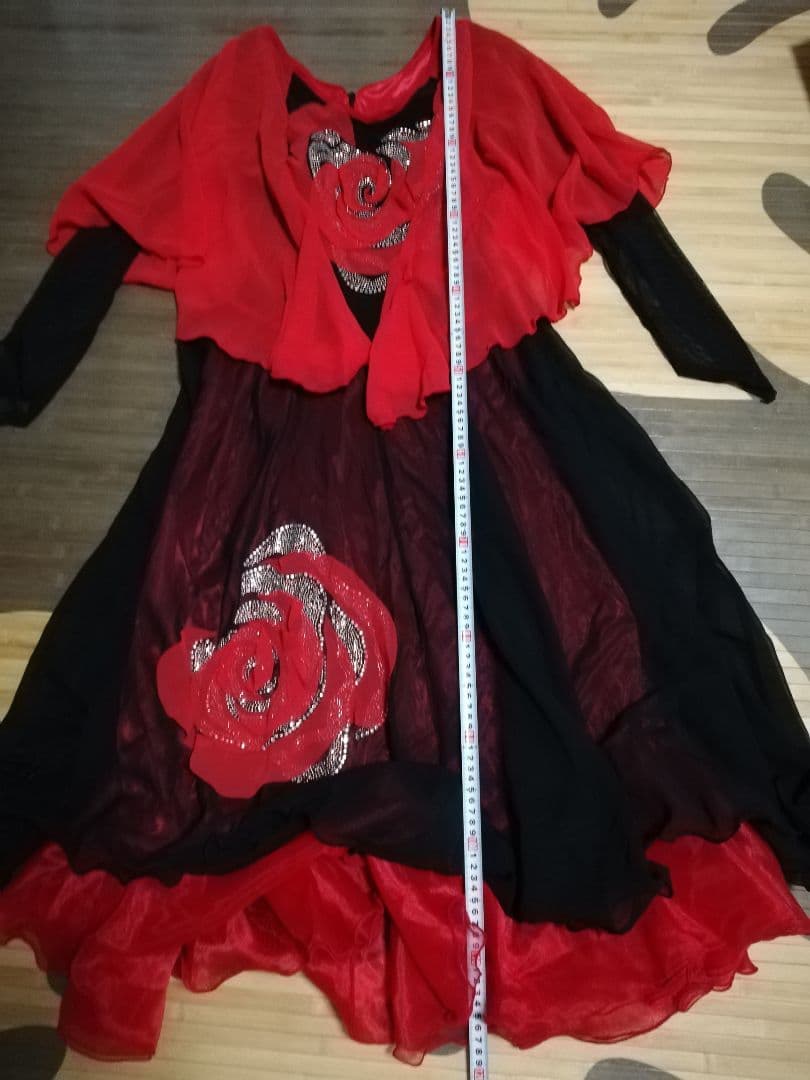 最終お値下げ　社交ダンスドレス　カラオケにも　フリーサイズ