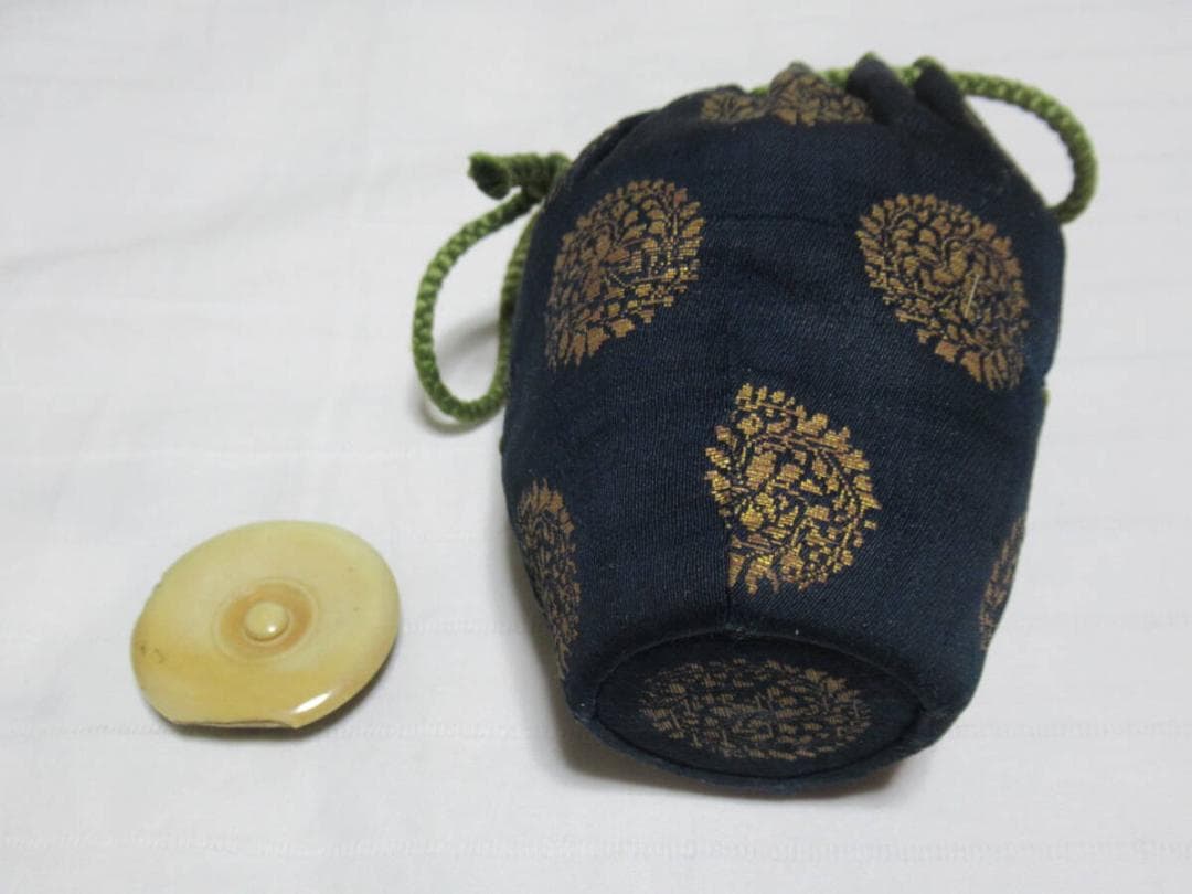 美品 安土桃山時代 鎌倉市旧家の茶道具◆古瀬戸肩衝茶入 高さ約7.5cm