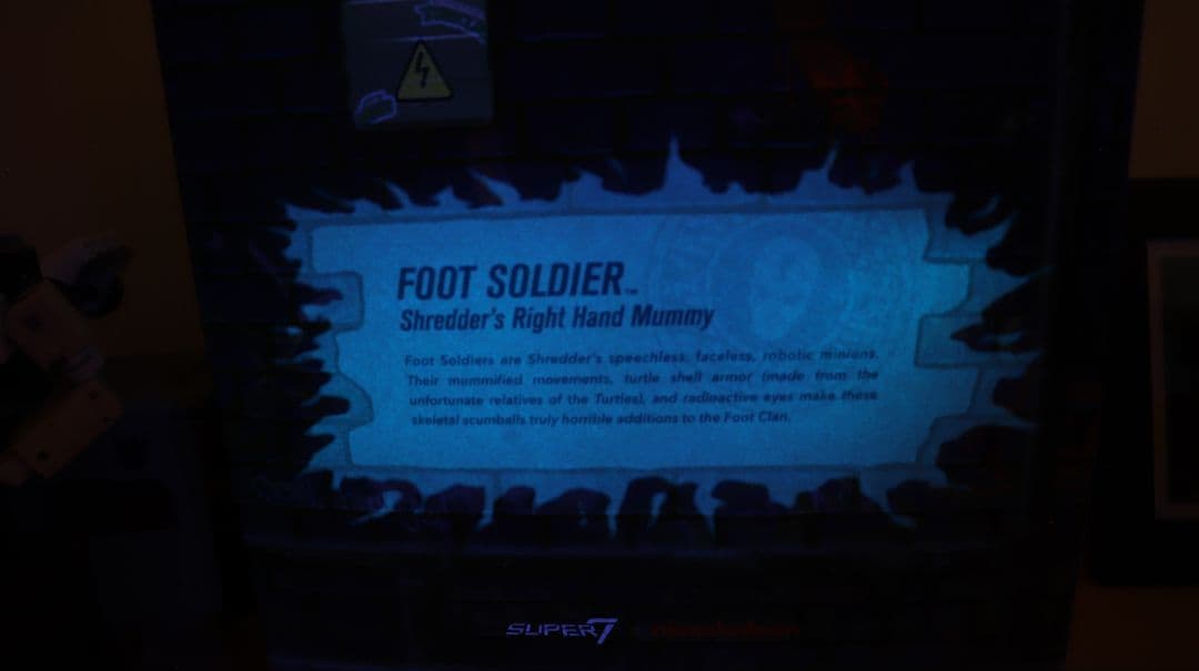 TMNT フットソルジャー ブルー蓄光版 Super7 Ultimates