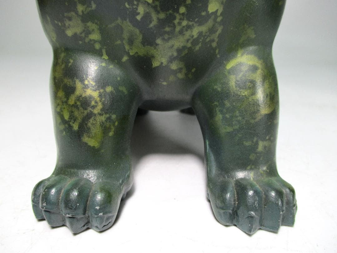 白銅 香炉 計２点 獅子型 正晴 作 ４足耳付 香道具 中国美術