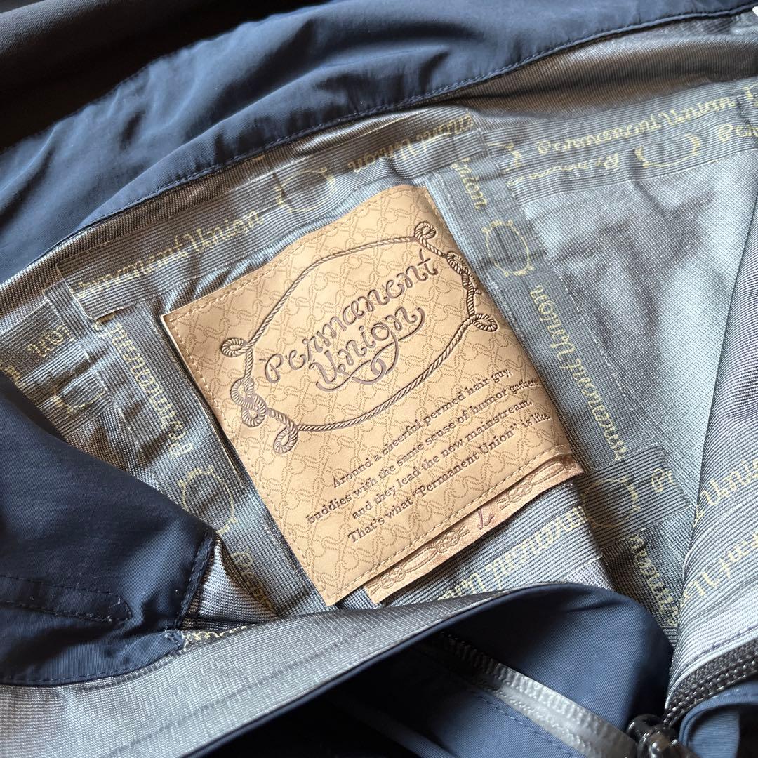 パーマネントユニオン　ビブパンツ　ネイビーオーバーオール スノーボードウェア