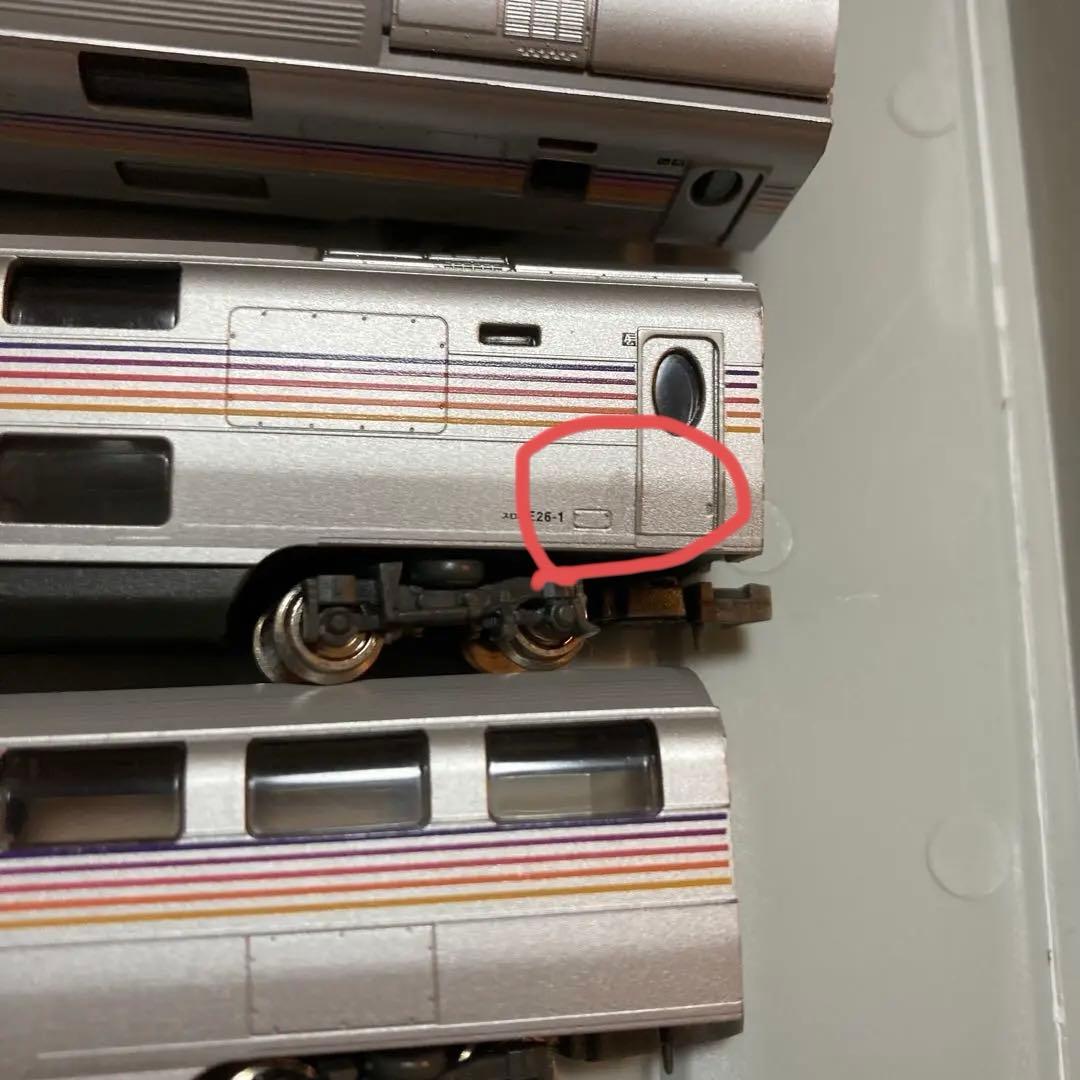 ジャンク　E26系　寝台特急カシオペア基本セット　EF81 電気機関車