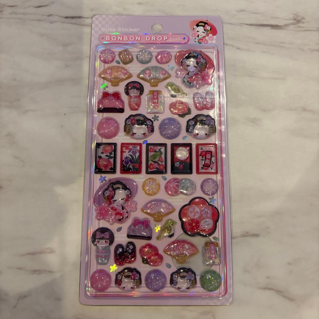 【新品未開封】BONBON DROP 和柄 シールセット 5枚 ボンド 正規品