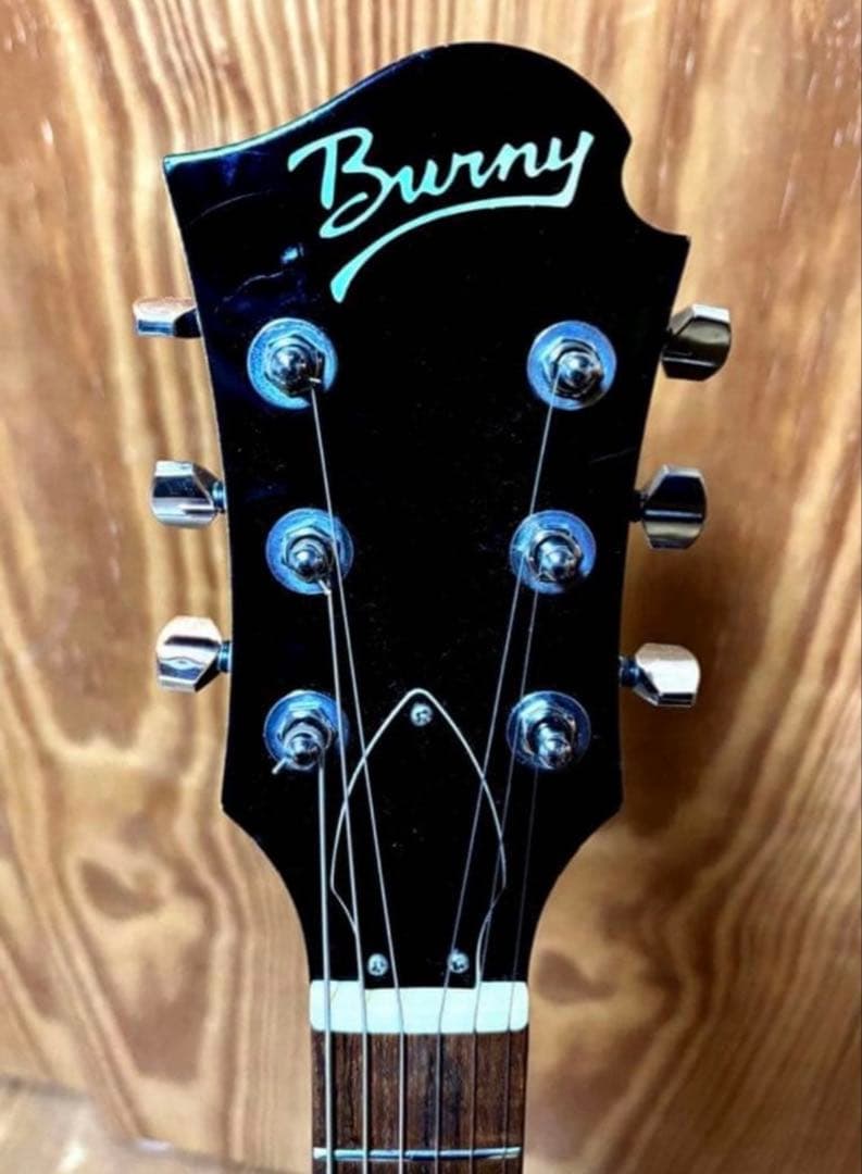 【1点物 カスタムテールピース付】Burny レスポールタイプ