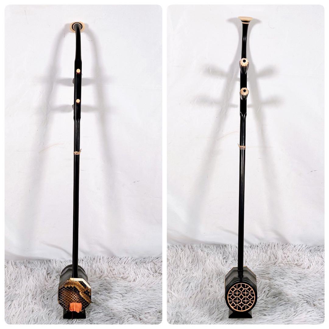 高級二胡 張源精制 弦楽器 民族楽器 ハードケース 弓付属 和楽器 本革