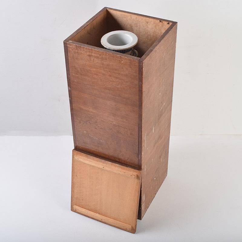 中国　大清光緒年製款　粉彩　漢詩仕女文　双耳瓶　時代箱付　M　R9316B