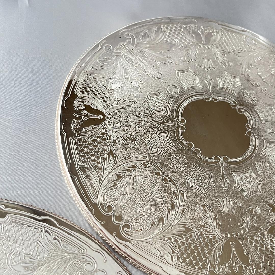 【英国】ビクトリアンのプレースマット 2枚組 22cm 大判 専用ケース