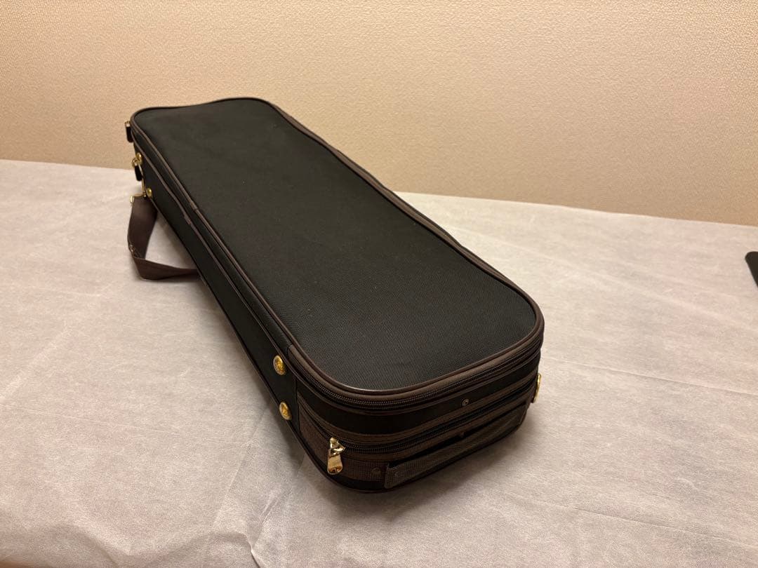 バイオリン 1/2サイズ 初心者セット 弓2本・肩当て・チューナー・予備弦・教本