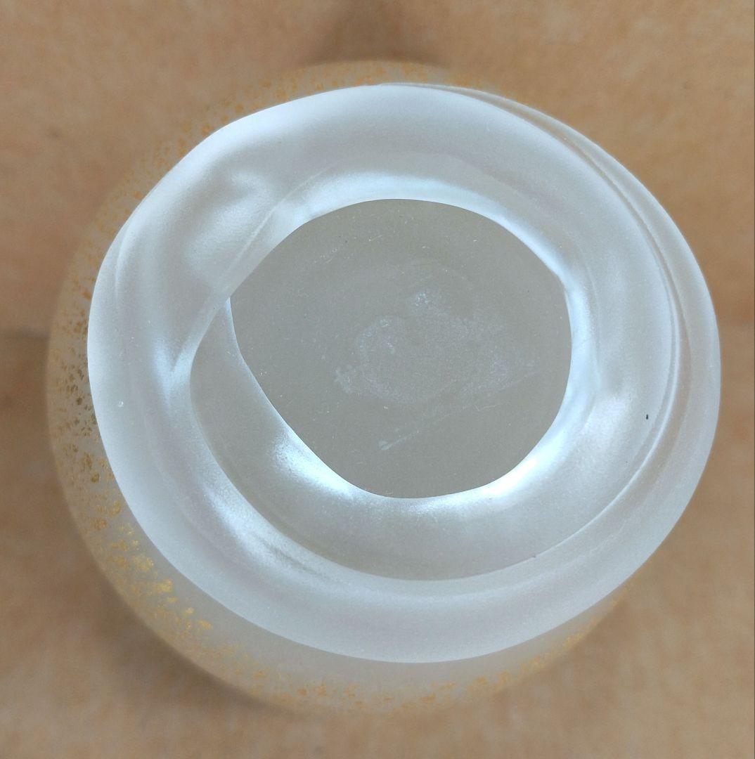 【本物保証】藤田喬平 手吹ぐい呑 共箱 栞 無傷 文化勲章受章(2002年)