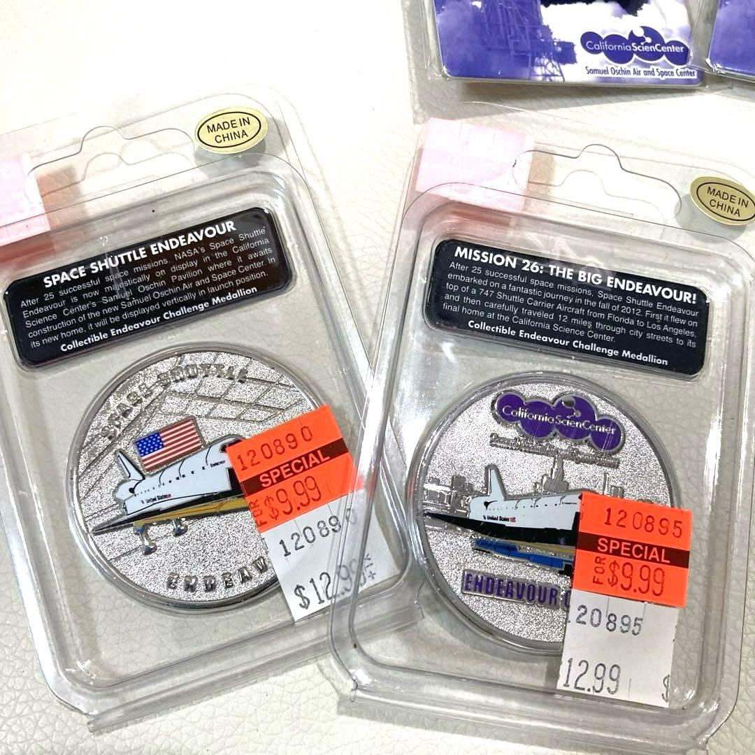 スペースシャトル エンデバー等のピンバッジ＆メダル 9点まとめ売り