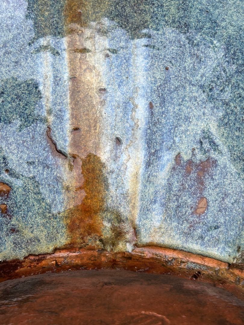 中国　鈞釉大壺　送料込み0816