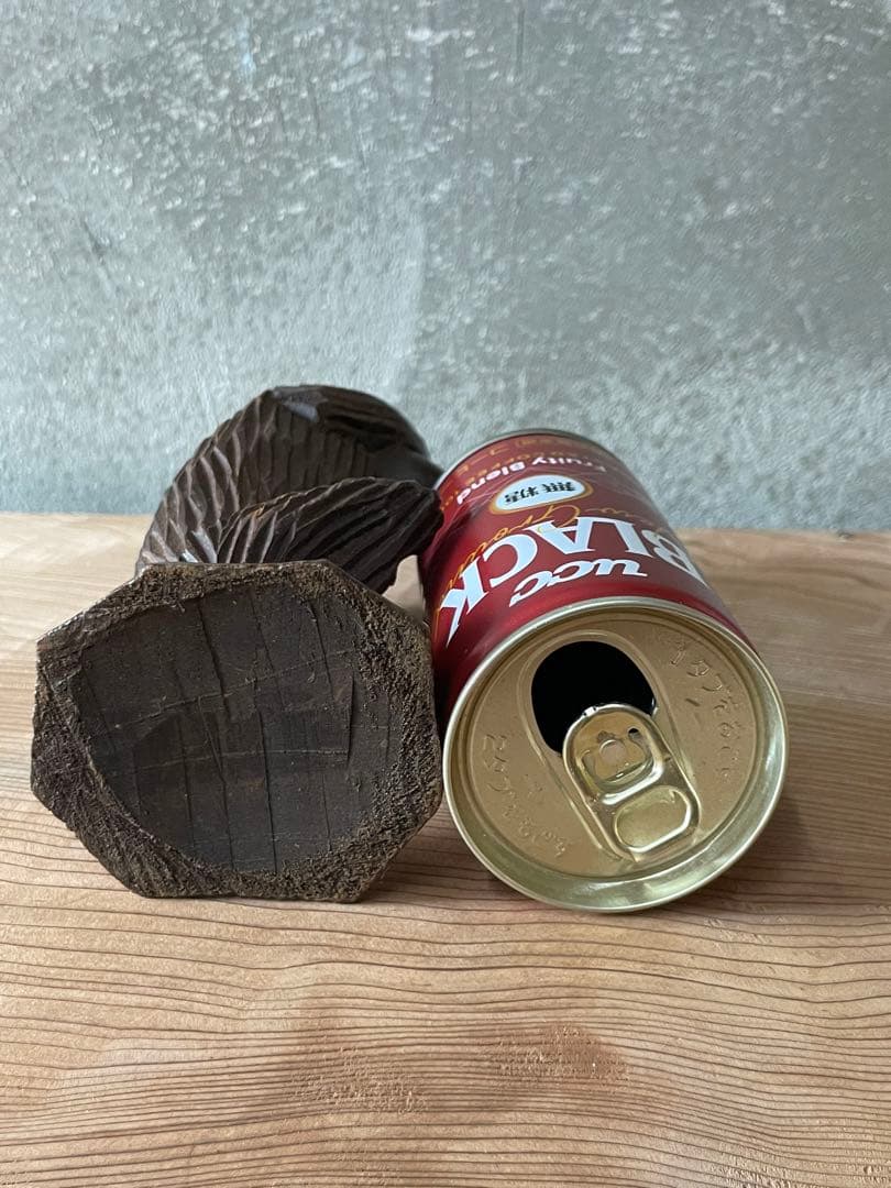 木彫り　さる　置物【m551 骨董　レトロ　見猿　モンキー　木工細工】