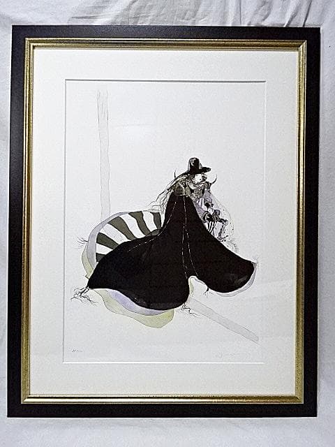 #天野喜孝 #ストライプ #ジクレ #大作 #サイン #アールビバン #証明書