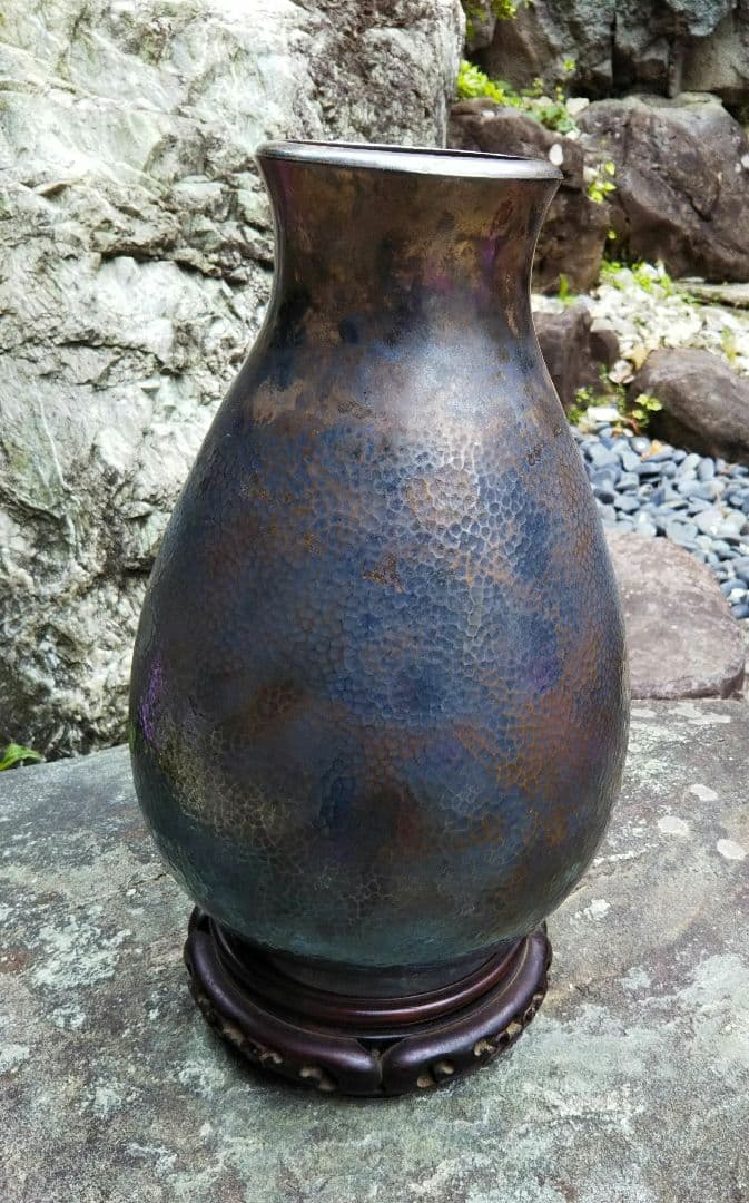 明治～大正 戦前 100年前 純銀 壺 【丸嘉製 】銀壷