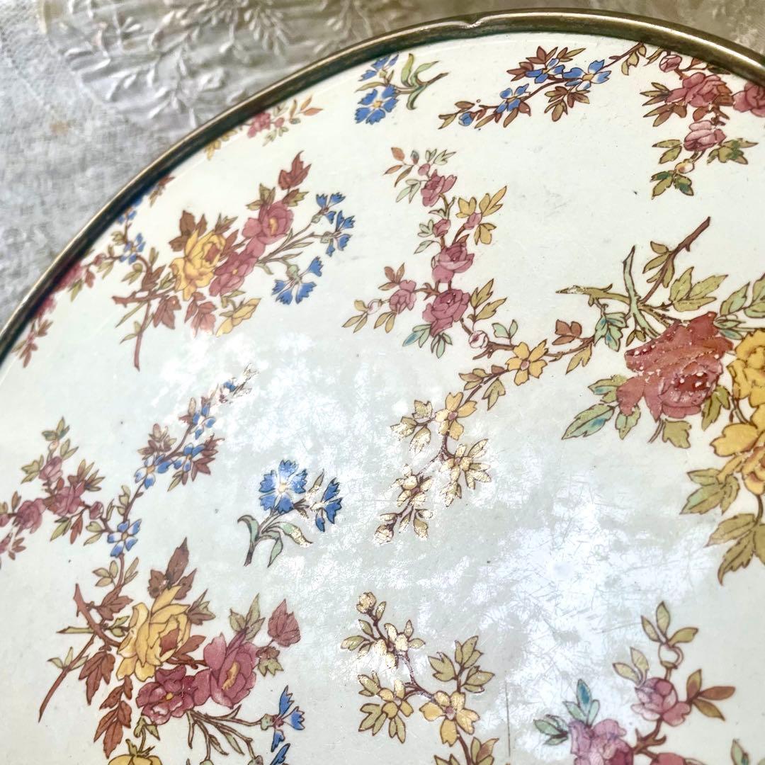 サルグミンヌ　ルイ15世　トリベット　陶板ラウンドプレート　フランスアンティーク