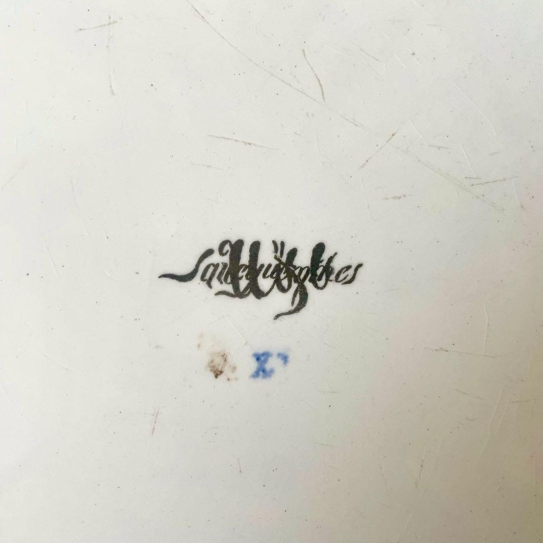 サルグミンヌ　ルイ15世　トリベット　陶板ラウンドプレート　フランスアンティーク