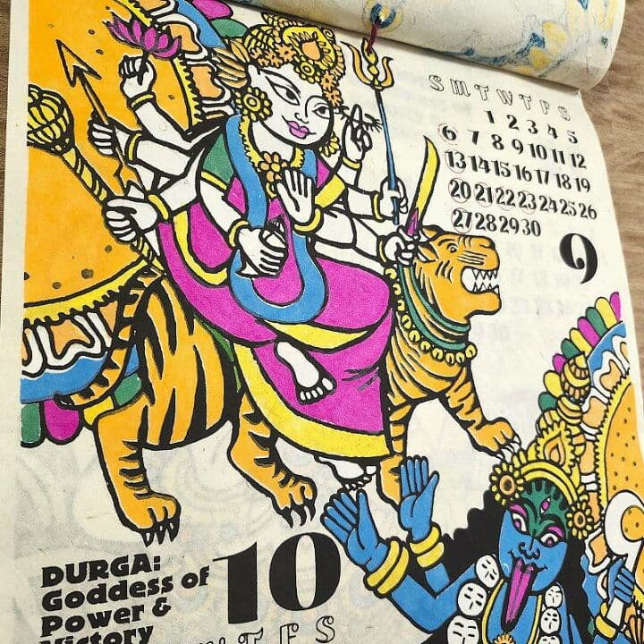 カレンダー2026】象ゾウ★大型アジアン壁掛けガネーシャ年間一枚エスニック動物