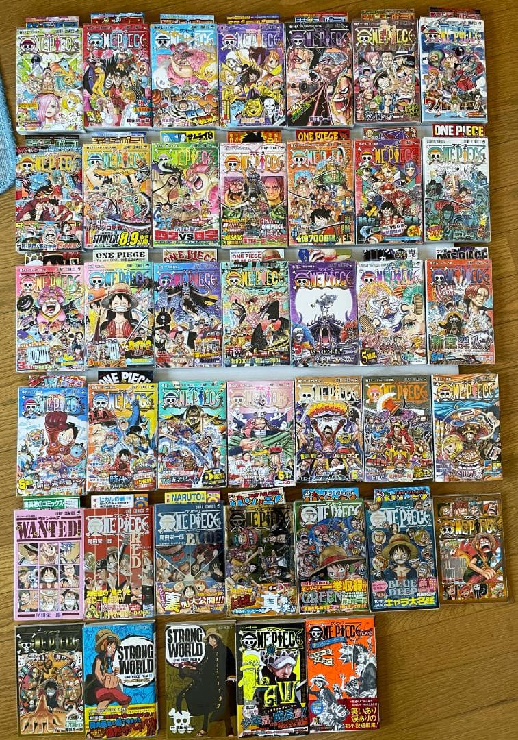 美品　ワンピース　全巻　初版　帯　冊子　コミック　漫画　ガイドブック　ジャンパラ