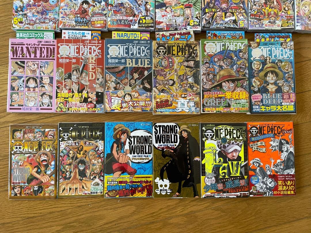美品　ワンピース　全巻　初版　帯　冊子　コミック　漫画　ガイドブック　ジャンパラ
