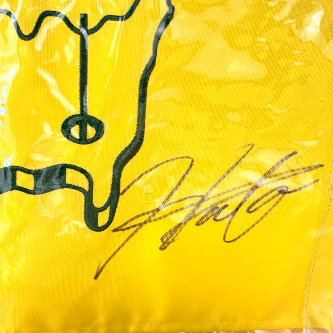 マスターズ2021フラッグ・松山モデルキャップ　松山英樹　直筆サイン