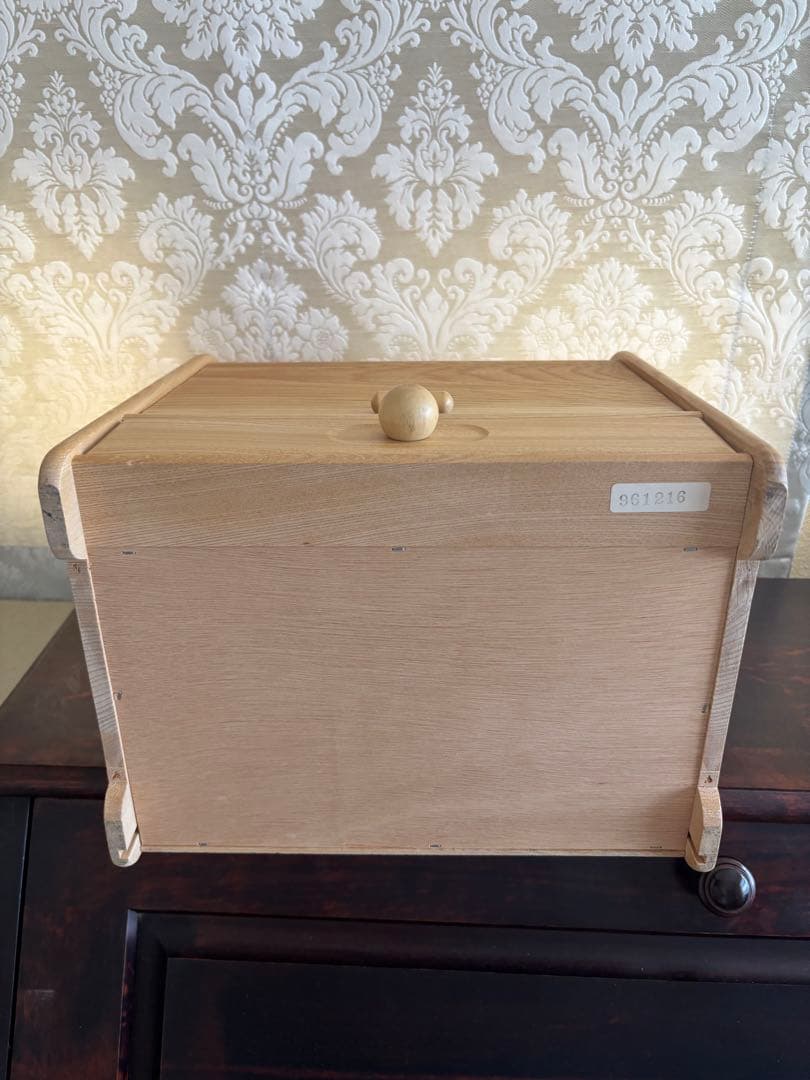 木製蛇腹コスメボックス ミラー 引き出し収納付き 美品