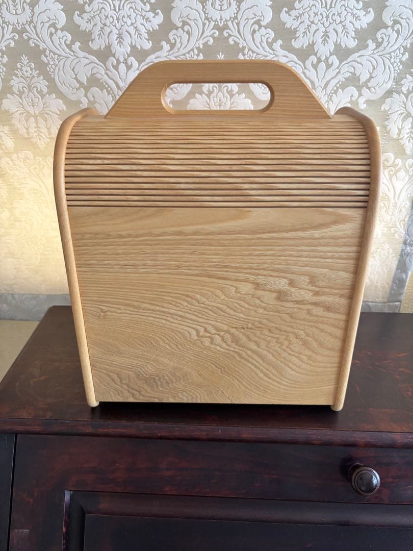 木製蛇腹コスメボックス ミラー 引き出し収納付き 美品