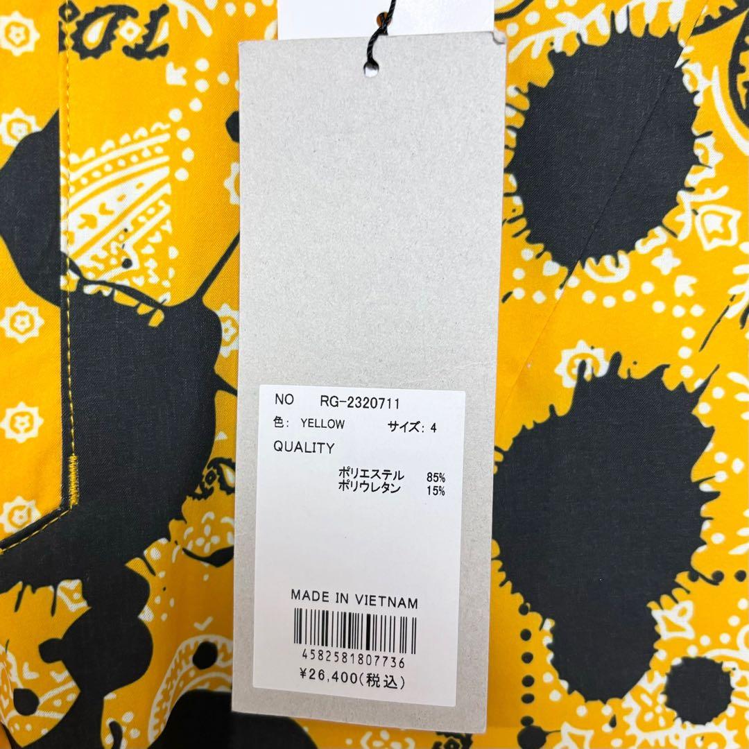 新品 ラッセルノ ゴルフ バンダナ ストレッチ カーゴショーツ イエロー M 4