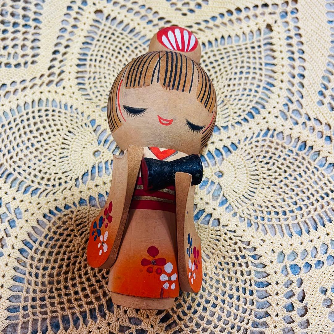 こけし　民芸品　創作こけし　春の夢　草玄　箱根　軽井沢　青森　４体セット