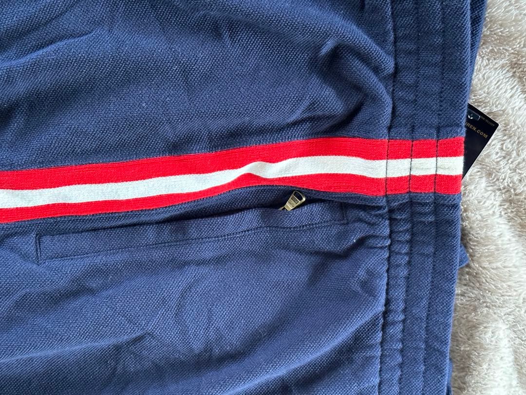 未使用品　90s ポロ・ラルフ・ローレン トラック　ジャージパンツ ネイビー