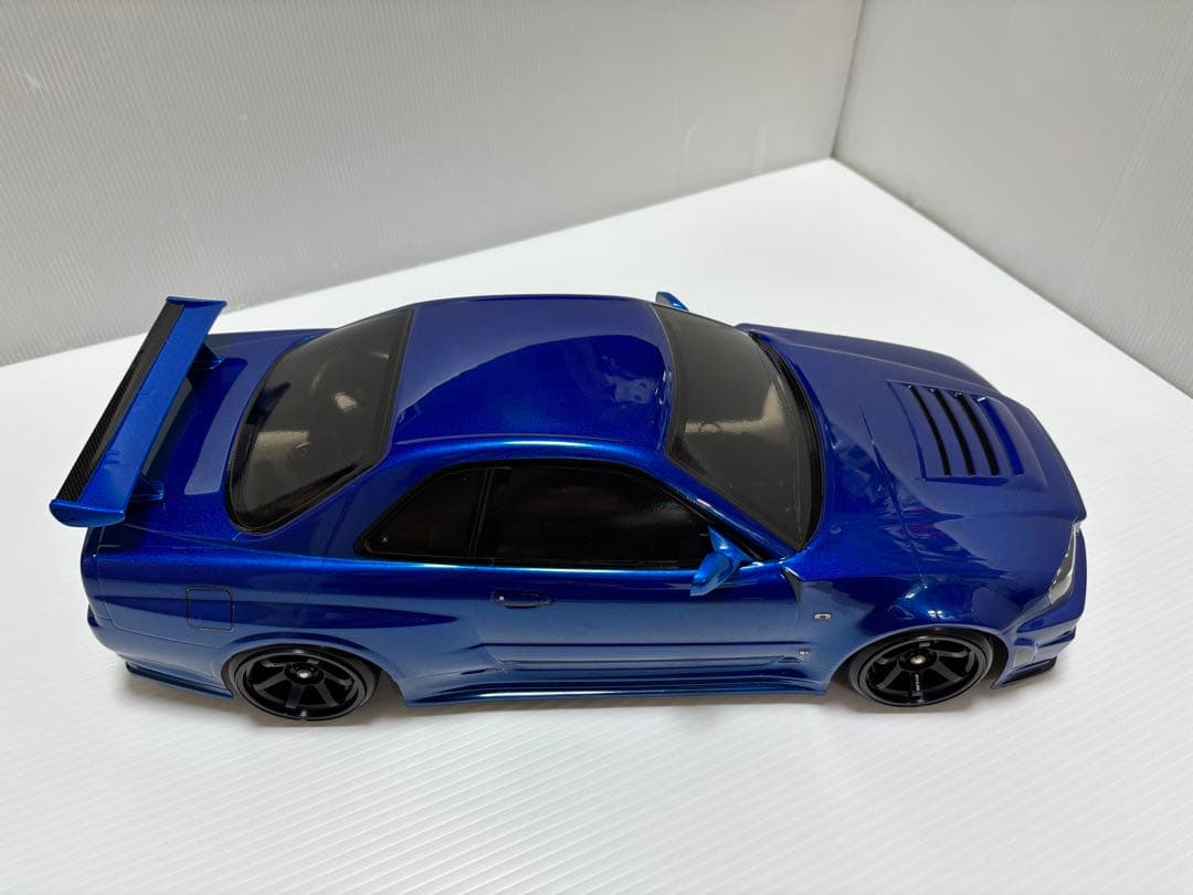 【未走行】タミヤ TT-02 メカ無し ＋ R34 GT-Rボディー