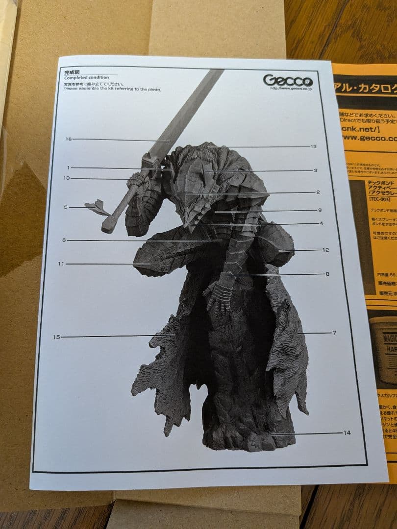 ベルセルク　1/8 狂戦士　ガレージキット　HEAD LONG 　Gecco